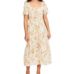 Billabong Girls Long Floral Dress, Size L